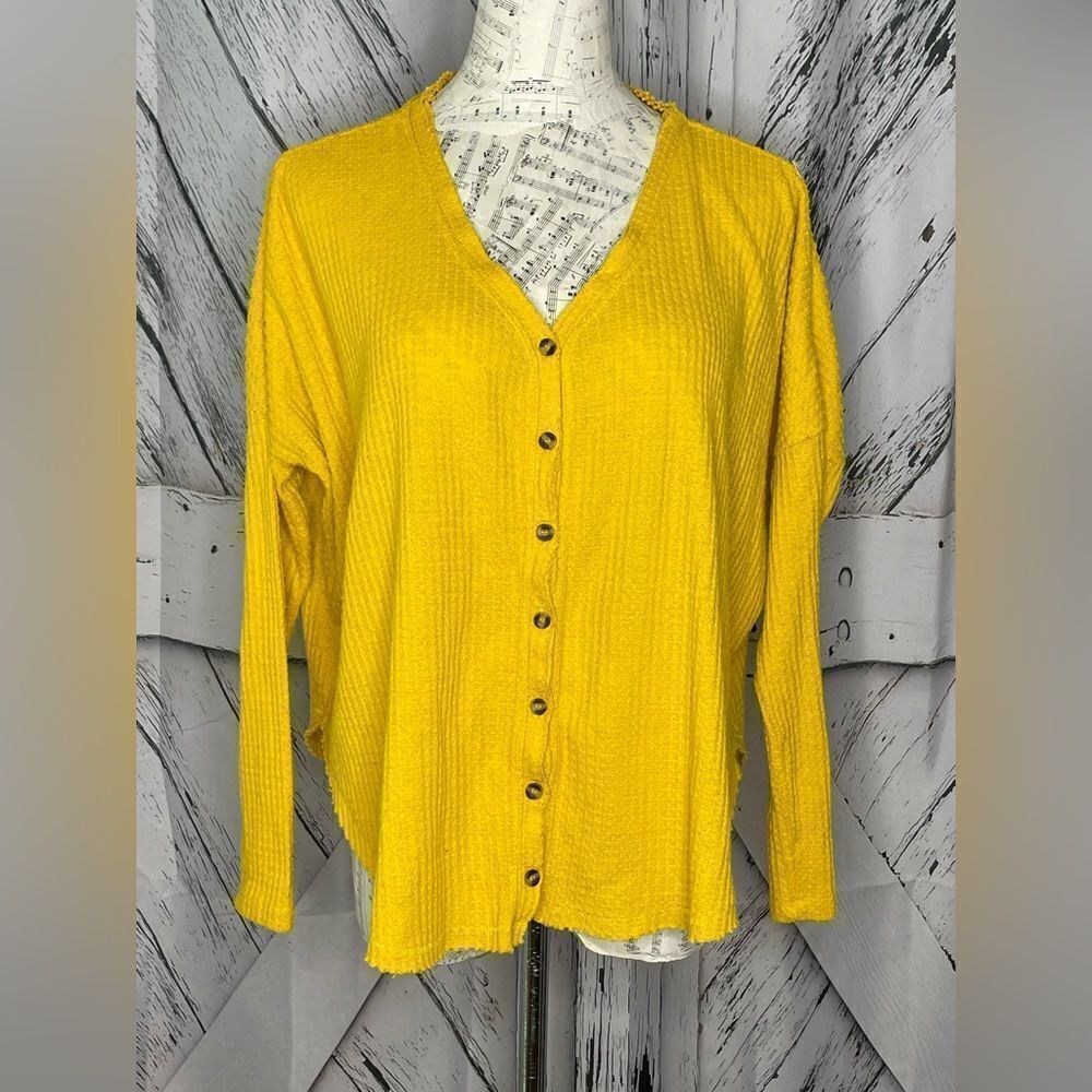 Urban Outfitters Out From Under OversizedThermal Top Gold Size XS